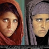 Afghan Girl Before and After, 1984 (left) and 2002 (right)