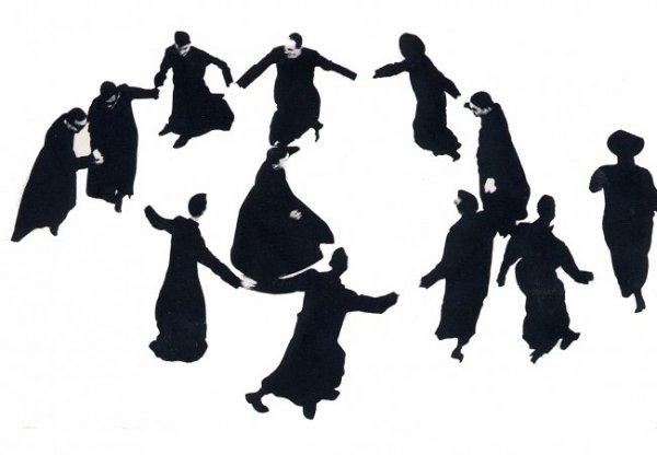 Танцующие семинаристы из серии «Pretini» Марио&nbsp;Джакомелли
